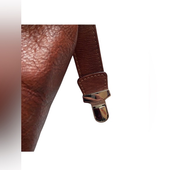 Vera Pelle Lavorazione Artigianale Italian Leather Tote Shoulder Bag Brown - Picture 9 of 10